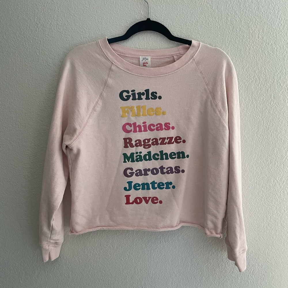 J. Crew Girls Cropped Sweatshirt 💕